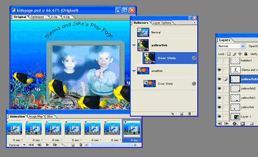 graphic: web page animation